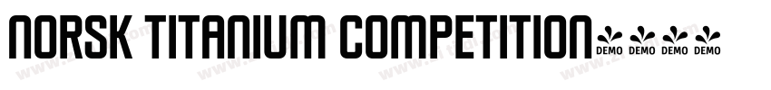 norsk titanium competition字体转换